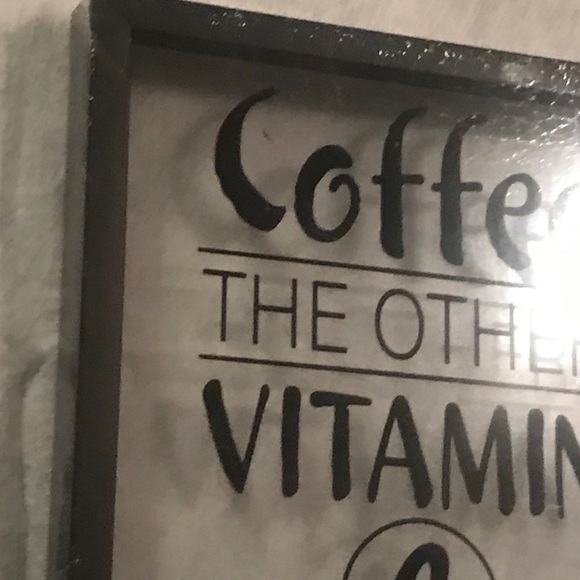 Coffee Vitamin C Decorative Office Table Top/Shelf Plaque - Picture 6 of 10